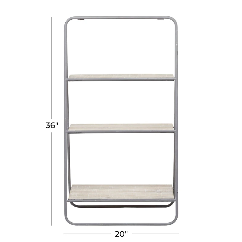 36" Iron Farmhouse Shelving Unit