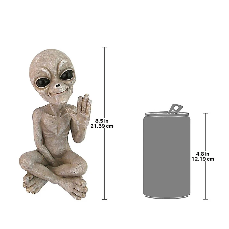 Design Toscano 8.5" Greetings Earthlings UFO Alien Statue
