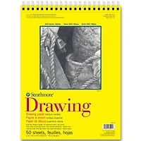 Strathmore Drawing Paper Pad, 300 Series, 50 Sheets, Spiral-Bound