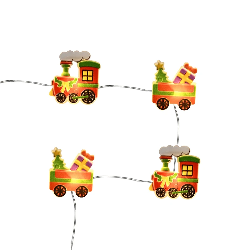 18ct. Warm White LED Train String Lights on Silver Wire by Ashland®