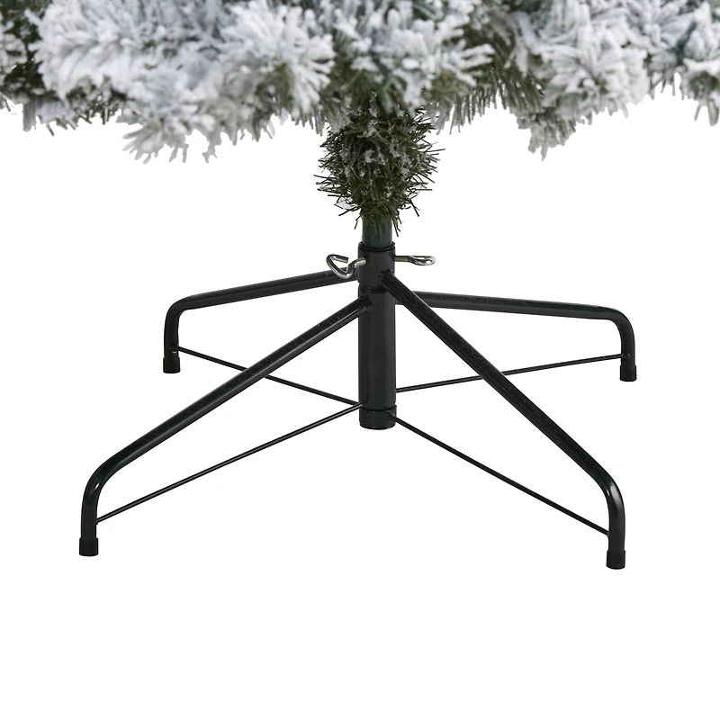 8ft. Unlit Flocked West Virginia Fir Artificial Christmas Tree