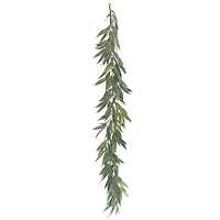 6ft. Green Muddy White Willow Garland