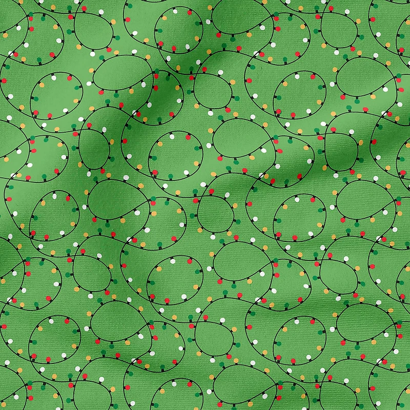 Fabric Editions Holiday Lights Cotton Fabric