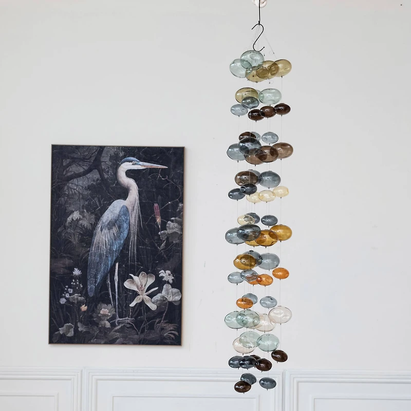 Hello Honey® 4ft. Brown Azure Bubbles Hand-Blown Glass Garland