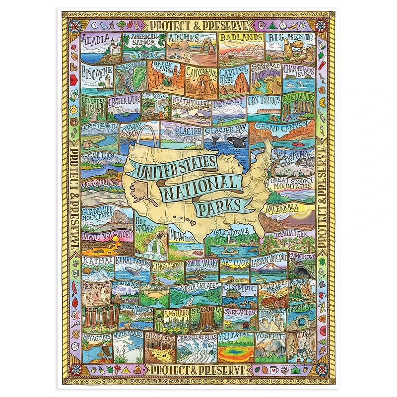 TF Publishing National Parks 1,000 Piece Jigsaw Puzzle