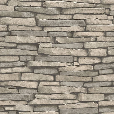 InHome Hickory Creek Stone Peel & Stick Wallpaper