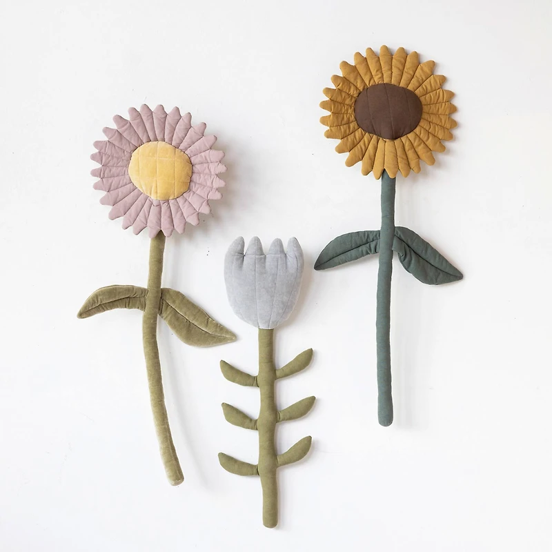 Hello Honey® 4ft. Fabric Flowers Wall Hanging Set