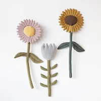 Hello Honey® 4ft. Fabric Flowers Wall Hanging Set