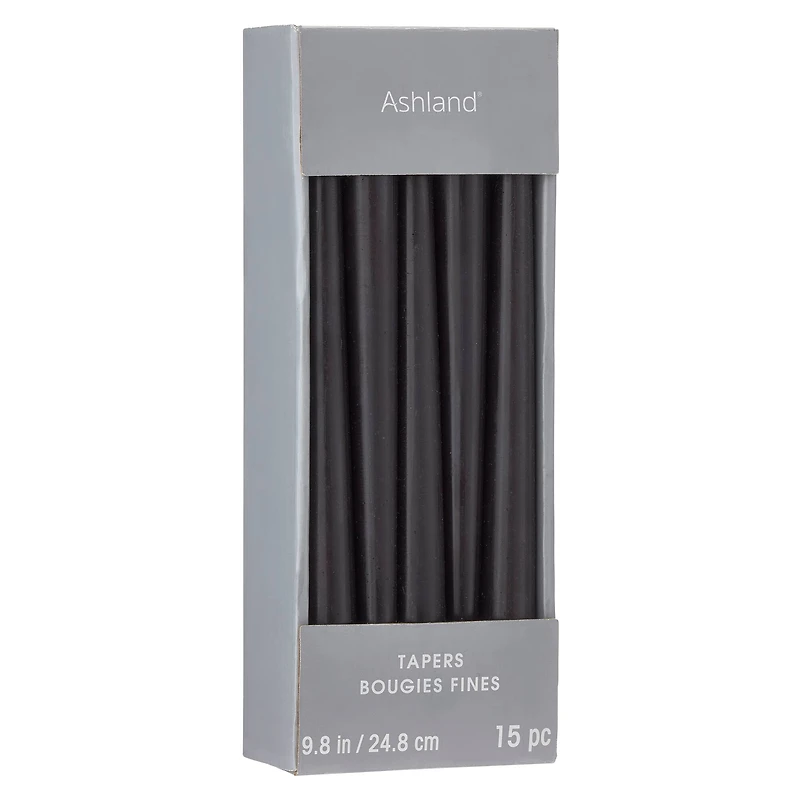 Basic Elements™ Black Unscented Taper Party Pack By Ashland®
