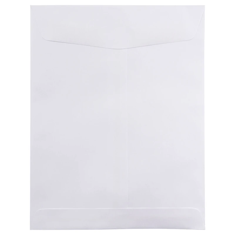 JAM Paper 8.75" x 11.5" White Open End Catalog Commercial Envelopes