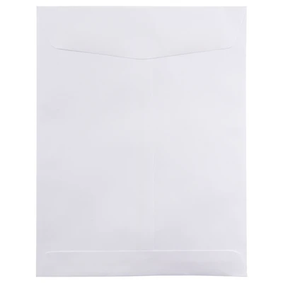 JAM Paper 8.75" x 11.5" White Open End Catalog Commercial Envelopes