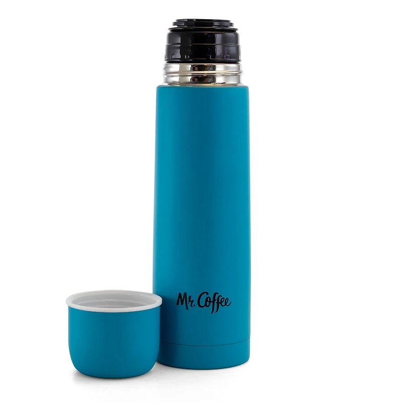 Mr. Coffee Javelin 16oz. Blue Stainless Steel Thermal Travel Bottle