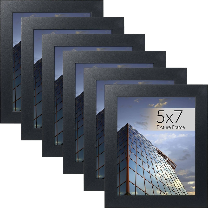 WallsThatSpeak Black Picture Frame with Easel and Glass