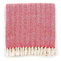 DII® Tango Red Chevron Handloom Throw