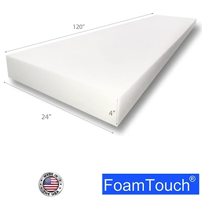FoamTouch® 4" x 24" x 120" High Density Upholstery Foam