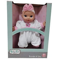 Goldberger Baby's First® Bundle of Joy™ 13" Baby Doll with White & Pink Jumper