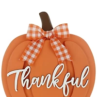 15.5" Thankful Pumpkin with Ribbon Tabletop Décor by Ashland®