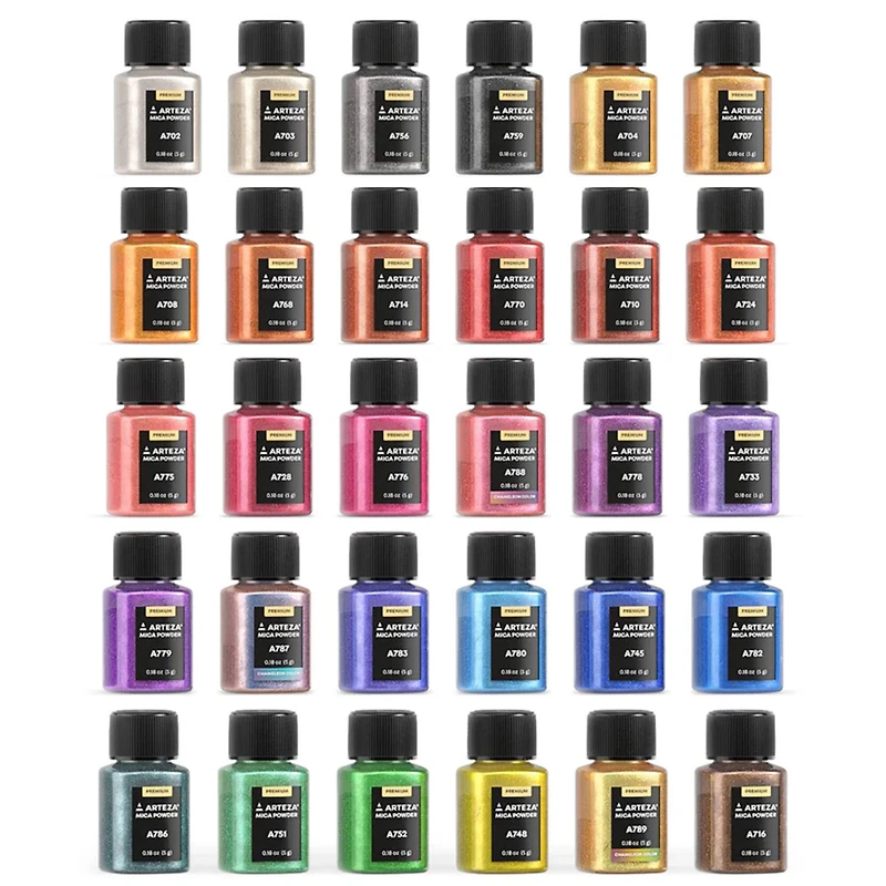 Arteza® Premium Mica Powder Set
