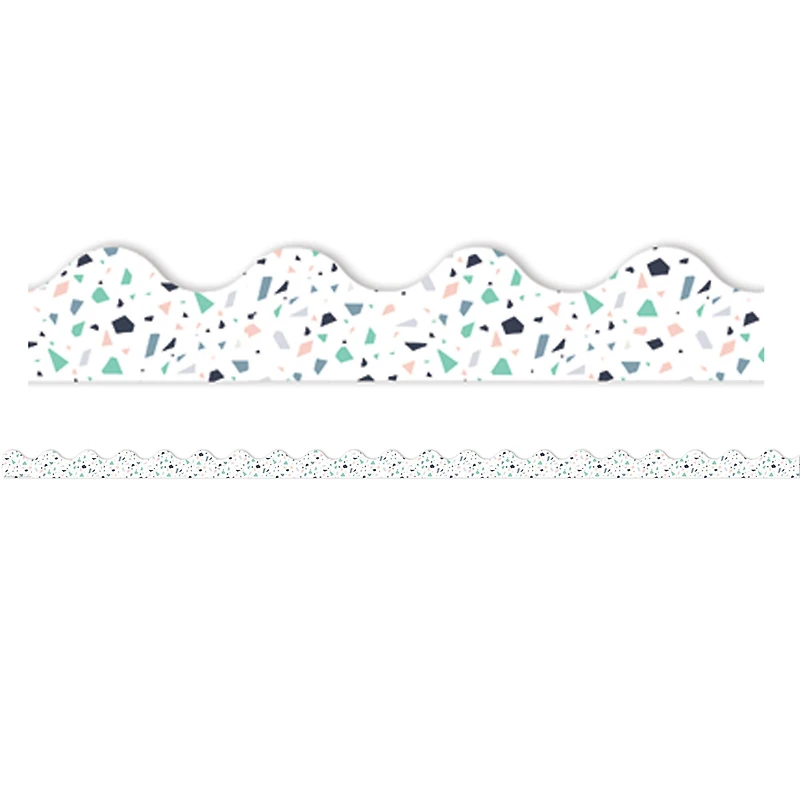 Eureka® Simply Sassy White Terrazzo Deco Trim®, 222ft.