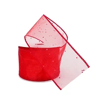 2.5"x 10yd. Glitter Shimmer Wired Ribbon by Celebrate It® Specialty