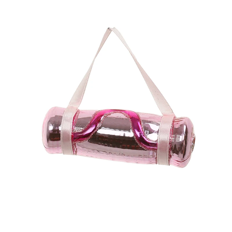 3.75" Pink Glass Yoga Mat Ornament by Ashland®