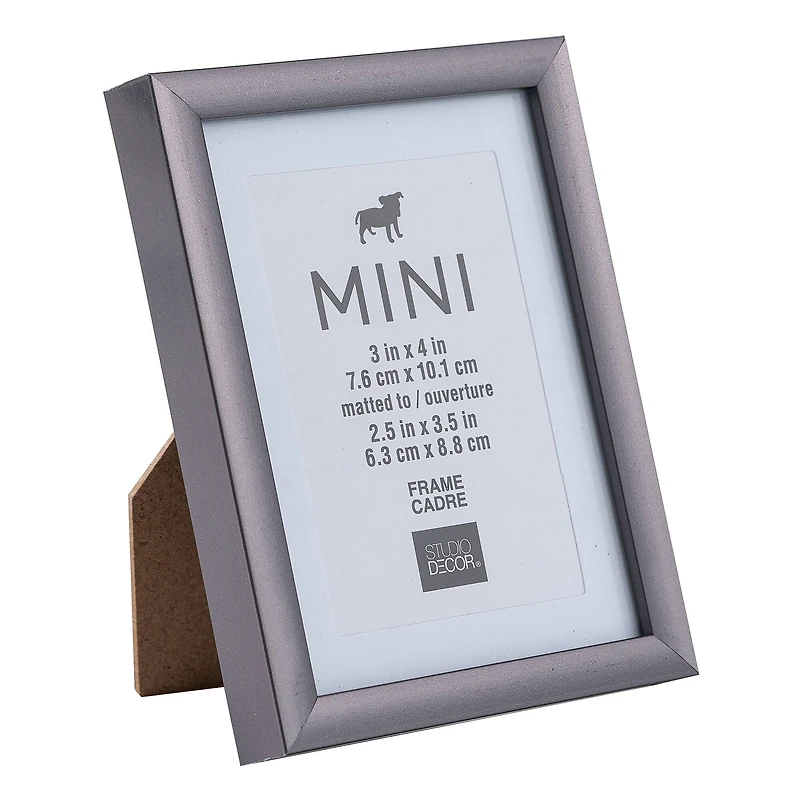 Gunmetal Mini Frame with Mat by Studio Décor®