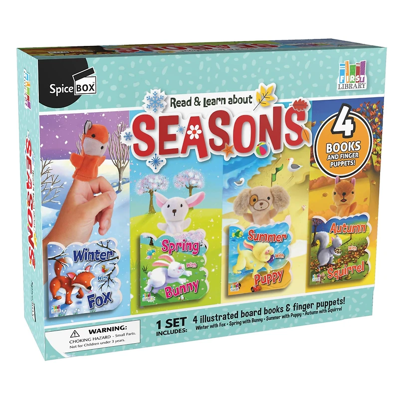 SpiceBox First Library Four Seasons Die-Cut Board Book Set