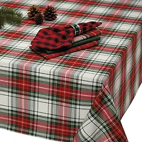 DII® Christmas Plaid Tablecloth