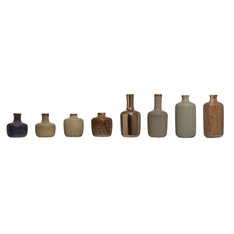 Hello Honey® Stoneware Vases With Reactive Glaze Finish Set
