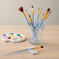 12 Packs: 10 ct. (120 total) Necessities™ Brown Synthetic Acrylic Brush Set by Artist's Loft™