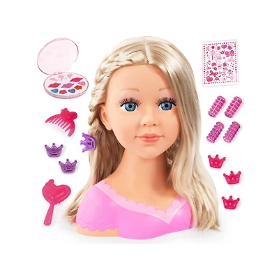 Bayer Design Charlene Super Model Blond Haired Styling Head with Makeup