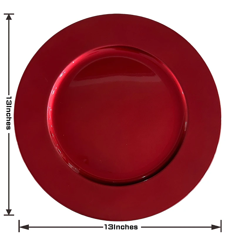 13" Red Charger Plate by Celebrate It™