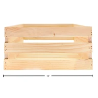 Good Wood by Leisure Arts® 3-Piece Nested Wood Crate Set