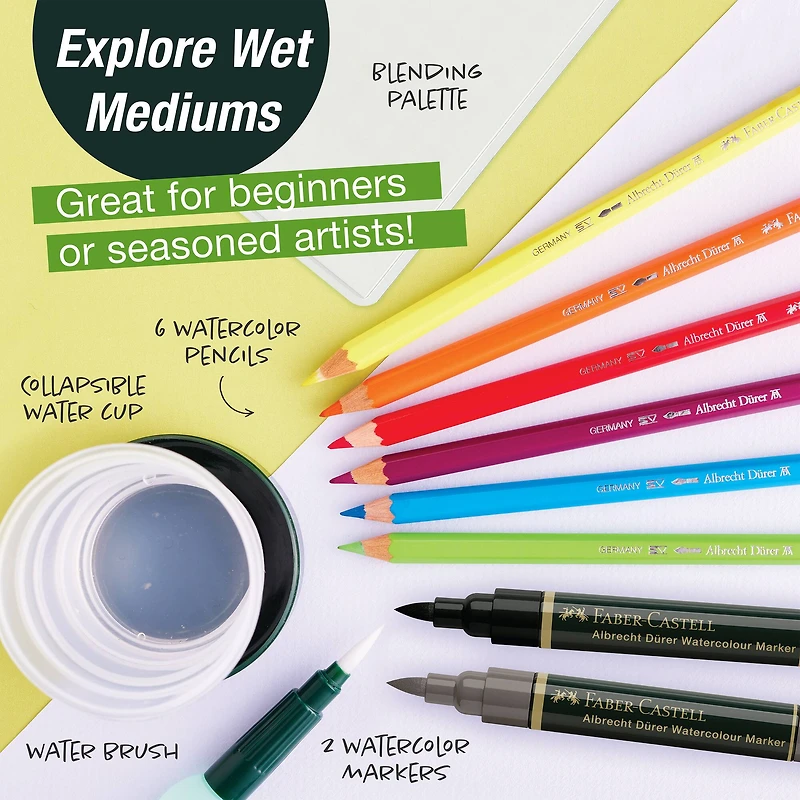 Faber-Castell® Wet Mediums Art & Graphic Try It Box Set