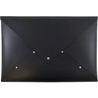 JAM Paper Legal Size Italian Leather Portfolio with Snap Closure