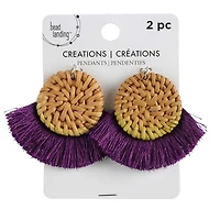 Creations Bamboo & Tassel Pendants by Bead Landing™