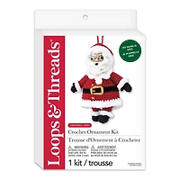 Intermediate Santa Amigurumi Crochet Ornament Kit by Loops & Threads®
