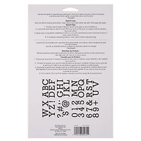 3" Classic Serif Alphabet Stencils by Craft Smart®