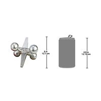 5" Pop Art Oversized Jacks Cast Iron Statues, 3ct.