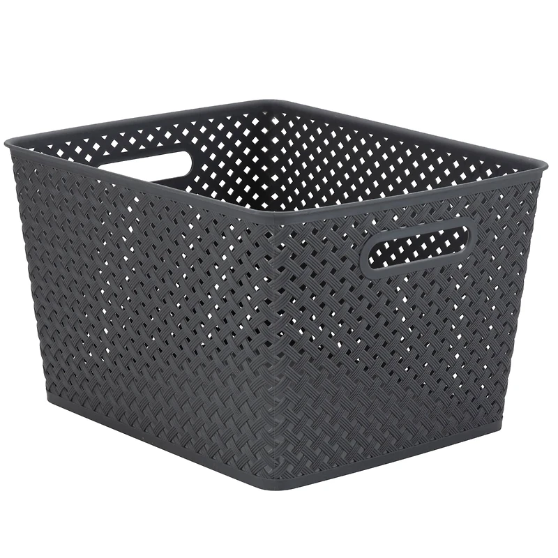 Simplify Large Wicker Storage Bin