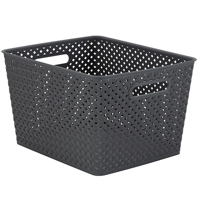 Simplify Large Wicker Storage Bin