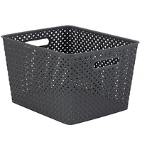 Simplify Large Wicker Storage Bin