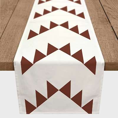 Triangle Arrows 16" x 90" Cotton Twill Runner