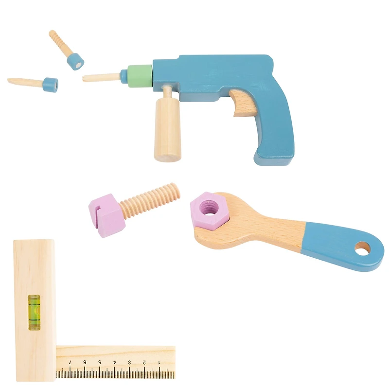 Small Foot Wooden Toys Premium Nordic Toolbox Playset