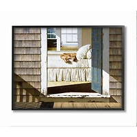 Stupell Industries Dog Nap at Cape House Wall Art in Frame
