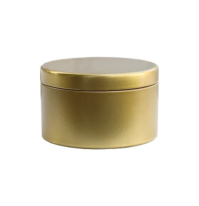 makesy Gold Round Tin Container, 12ct.