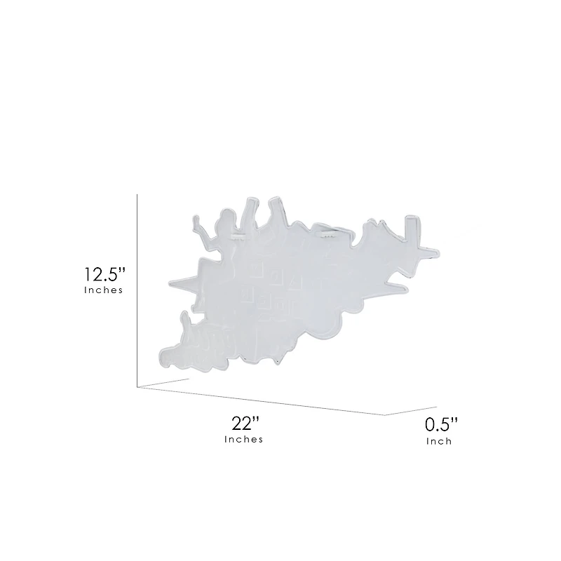 American Art Décor™ 22" Las Vegas Lady Luck Embossed Metal Sign