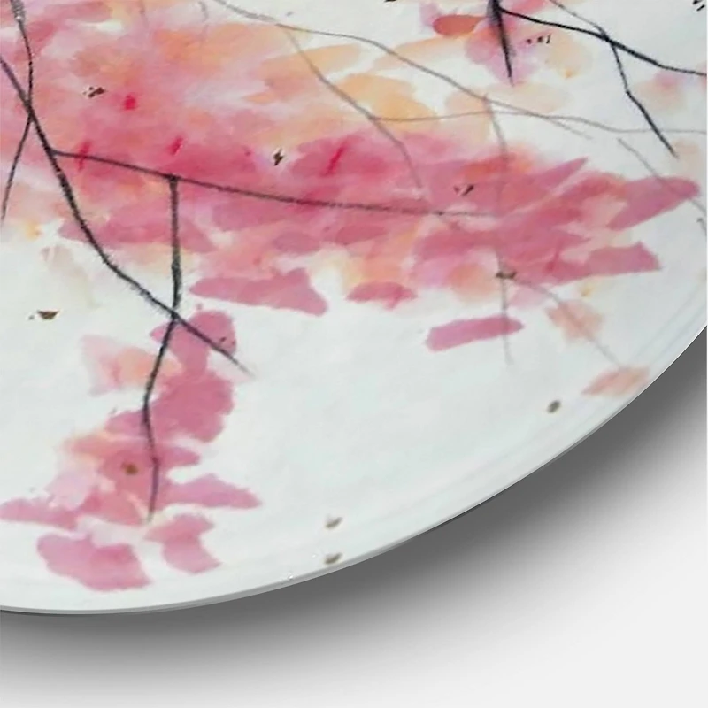 Designart - Two Kingfisher Birds Sit On A Flowering Branch