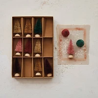 Hello Honey® 3" Sisal Bottle Brush Tree with Wood Base Set