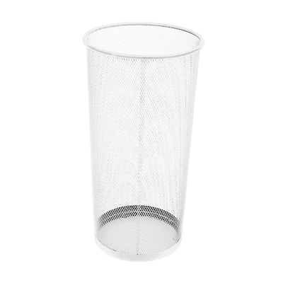 Mind Reader White Metal Mesh Umbrella Holder Basket